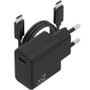 Aisens Cargador GaN USB-C 20W con Cable USB-C 1m Negro